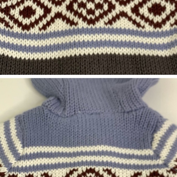 Carter's Infant Boys Full Zipper Hooded Heavy Fair Isle
Sweater Jacket Size 18M - Picture 5 of 6